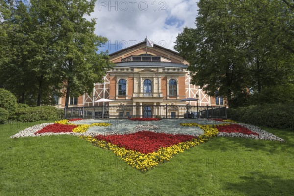 Festival Theatre, Festival Hill, on the Green Hill, Bayreuth, Upper Franconia, Franconia, Bavaria, Germany