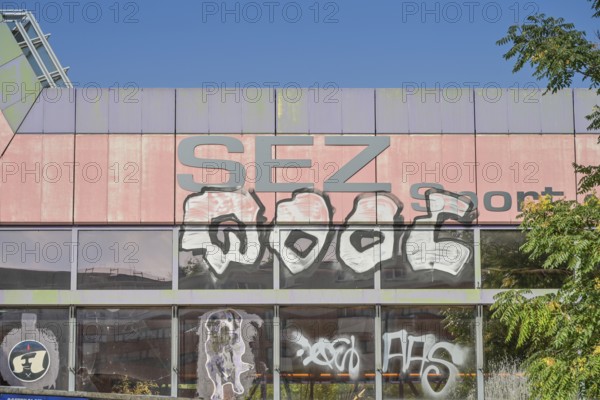 Ruin, Sports and Recreation Centre, SEZ, Landsberger Allee, Friedrichshain, Berlin, Germany