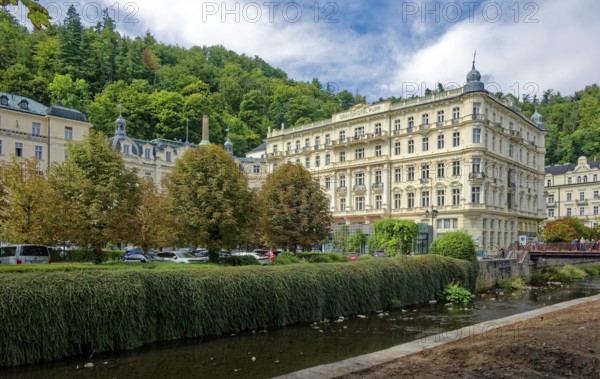 Karlovy Vary Municipal Theatre in the New Rococo style, old town, spa, healing spring, health, mineral, mineral water, illness, Karlovy Vary, Bohemia, Czech Republic