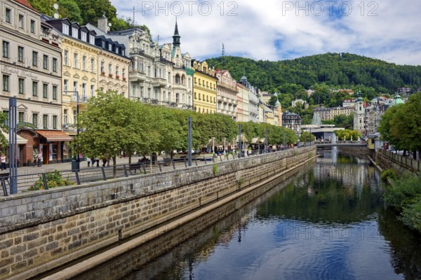 Old town, spa, healing spring, health, mineral, mineral water, illness, Karlovy Vary, Bohemia, Czech Republic