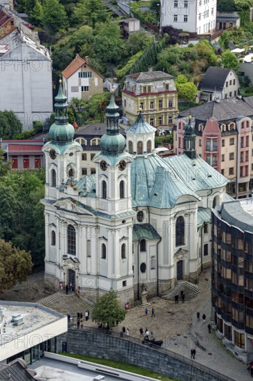 St Mary Magdalene Church in Baroque architecture, old town, spa, healing spring, health, mineral, mineral water, illness, Karlovy Vary, Karlovy Vary, Bohemia, Czech Republic