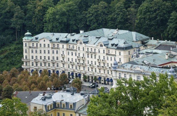 Karlovy Vary Municipal Theatre in the New Rococo style, old town, spa, healing spring, health, mineral, mineral water, illness, Karlovy Vary, Bohemia, Czech Republic