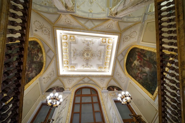 Luxury spa Imperial Spa, staircase and ceiling design, interior, interior, spa, healing spring, health, mineral, mineral water, illness, Karlovy Vary, Karlovy Vary, Bohemia, Czech Republic