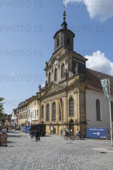 Spitalkirche, city centre, Bayreuth, Upper Franconia, Franconia, Bavaria, Germany