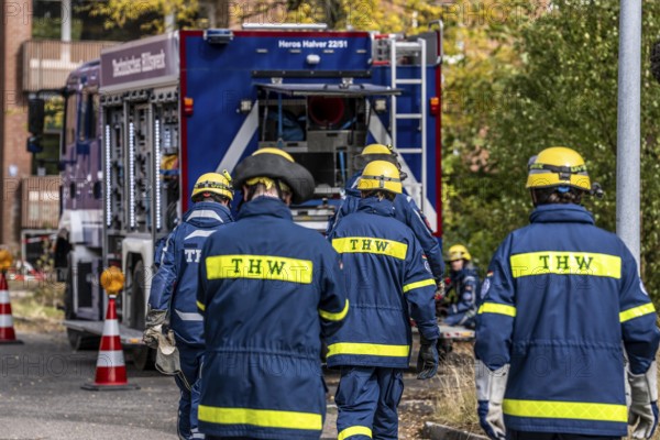 Major exercise FÜLEX25, of the THW, Technisches Hilfswerk, Landesverband North Rhine-Westphalia, on 4 weekends over 3500 volunteers from the 127 North Rhine-Westphalia local organisations practise many different operational scenarios in the field of disaster control and civil defence