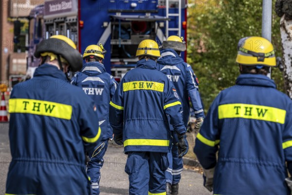 Major exercise FÜLEX25, of the THW, Technisches Hilfswerk, Landesverband North Rhine-Westphalia, on 4 weekends over 3500 volunteers from the 127 North Rhine-Westphalia local organisations practise many different operational scenarios in the field of disaster control and civil defence