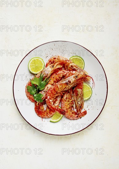 Fried Langoustines, Australian, lime and herbs, spices, homemade, no people