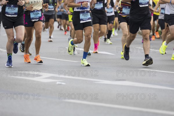 Runners' shoes on the Großer Stern at the 51st BMW Berlin Marathon 2025 on 21 September 2025