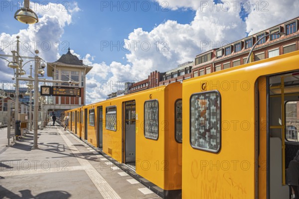 Warschauer Straße underground station in Berlin, Germany
