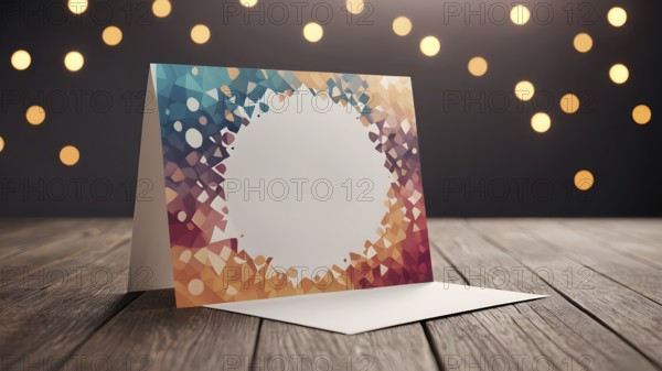 Template frame design for greeting card. Invitation card template suitable for wedding, greeting, banner, cover. invitation card template design, AI generated