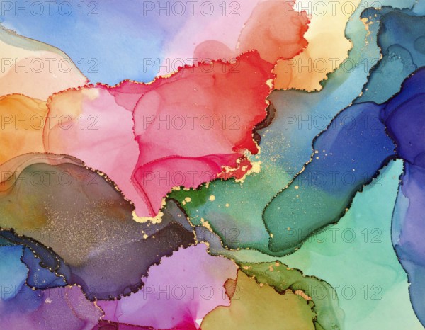Colorfully painted background with vivid brush strokes and abstract design, symbolizing creativity, expression, and artistic inspiration, AI generated