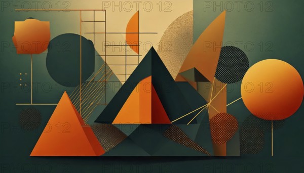 Abstract modern dynamic colors background, AI generated