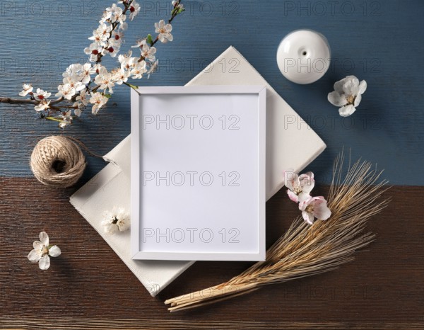 Empty frame with copy space for mockup and display design, AI generated