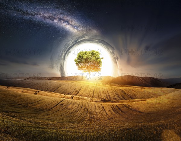Life Concept. Existence survival being consciousness. Growth of new life, AI generated