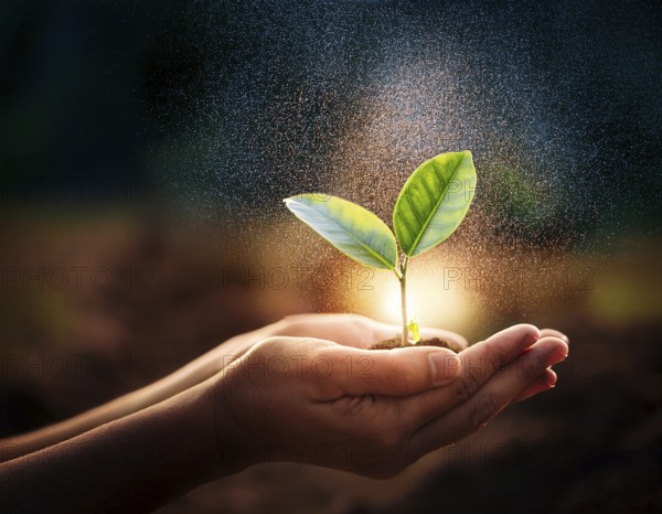 Life Concept. Existence survival being consciousness. Growth of new life, AI generated