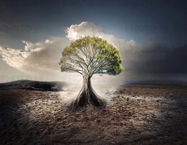 Life Concept. Existence survival being consciousness. Growth of new life, AI generated
