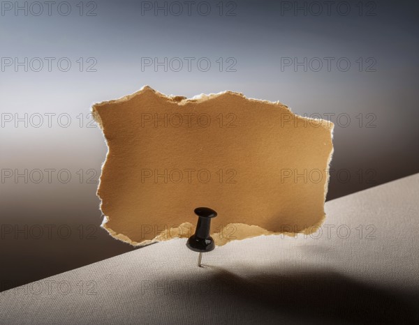 Torn paper reveals a surface underneath, symbolizing mystery and space, AI generated