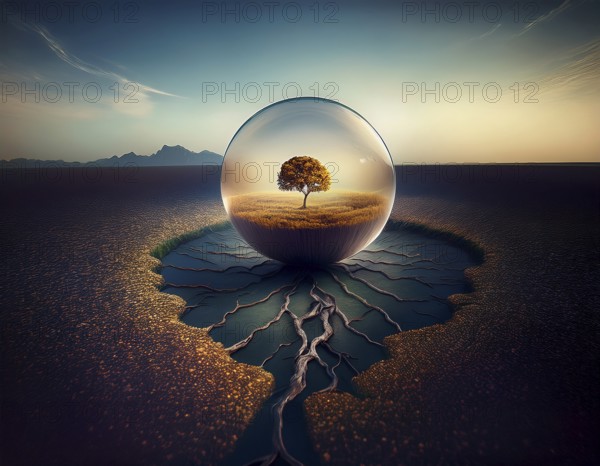 Life Concept. Existence survival being consciousness. Growth of new life, AI generated