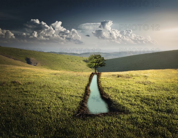Life Concept. Existence survival being consciousness. Growth of new life, AI generated