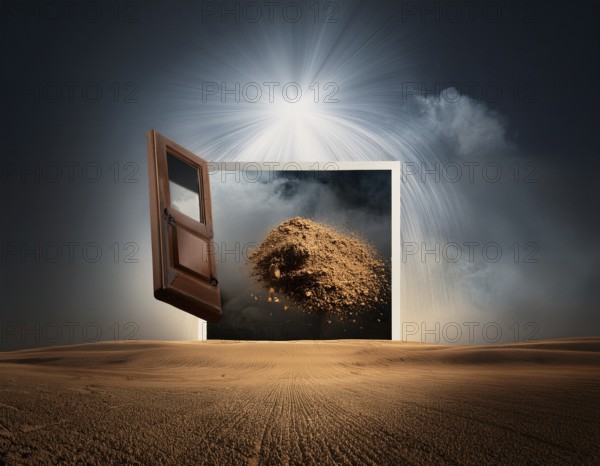 Art of Allah's, God's act of creation:, call forth, command into being, speak into existence, create from nothing, breathe life into, bring forth, set in motion, AI generated
