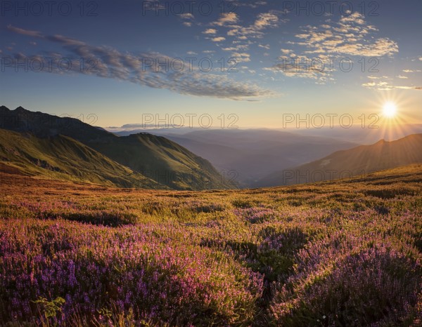 Traveling hiking concept background, AI generated
