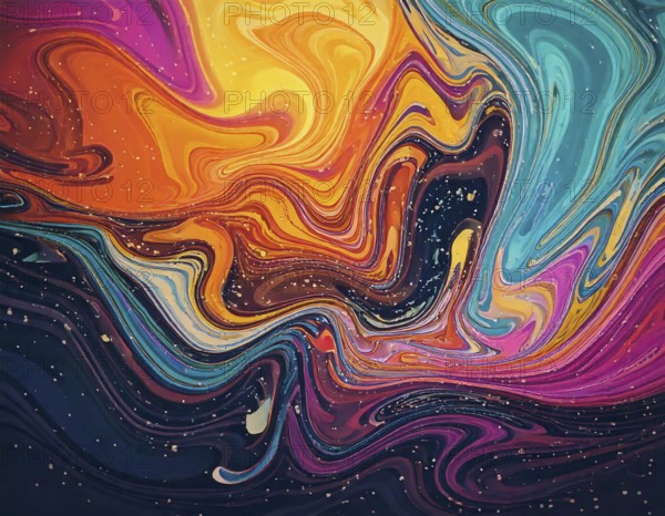 Abstract colorful background. with colorful elements, AI generated