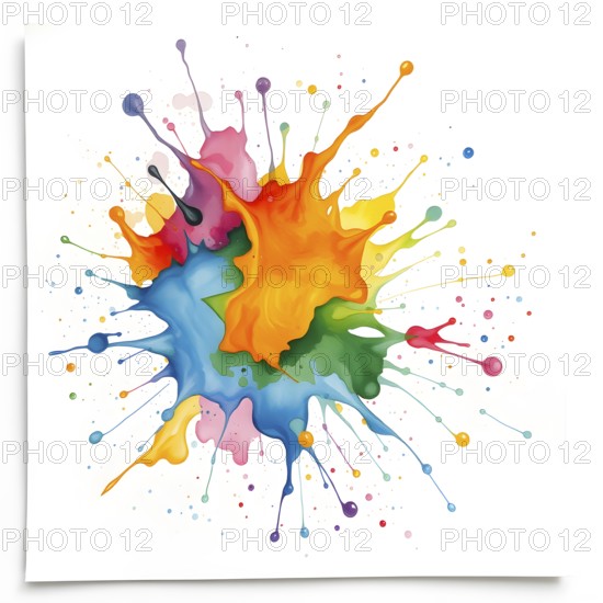Abstract modern dynamic colors background, AI generated