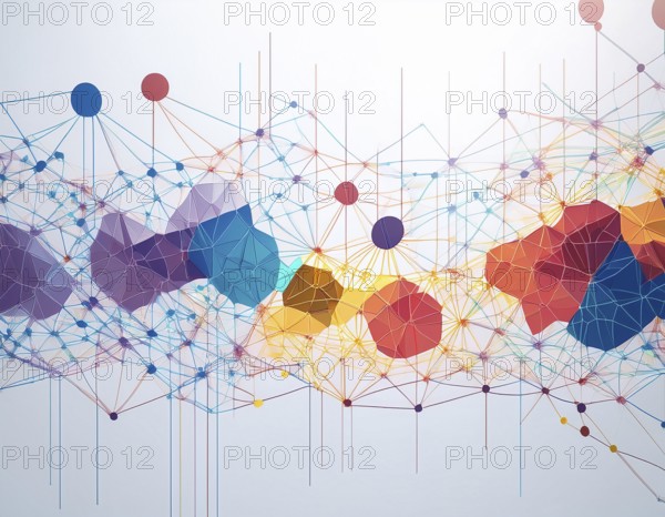 A beautifully designed digital rendering of Earth from space, showcasing glowing city lights connected by network lines, symbolizing global communication and technology connectivity, AI generated