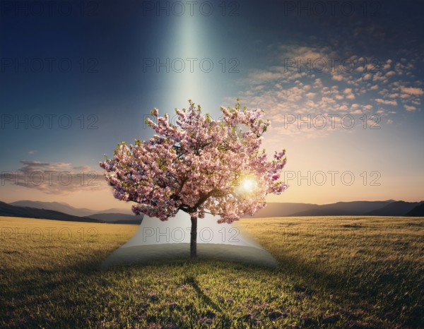 Life Concept. Existence survival being consciousness. Growth of new life, AI generated