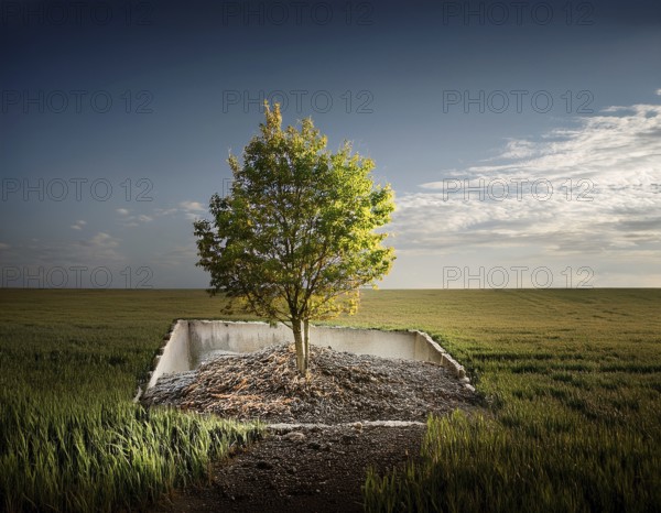 Life Concept. Existence survival being consciousness. Growth of new life, AI generated