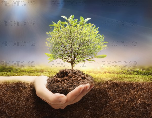 Life Concept. Existence survival being consciousness. Growth of new life, AI generated