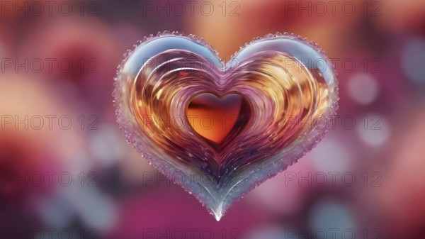 Heart shape for Love concept, Valentine's Day concepts. love symbol, concept for Valentine's Day, wedding etc. Heart elements for love concept design. AI generated image