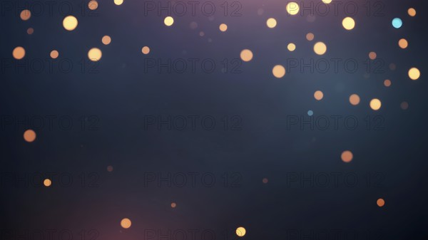 Bokeh And Bright Golden Lights. Blurred bokeh background background. AI generated image, ai