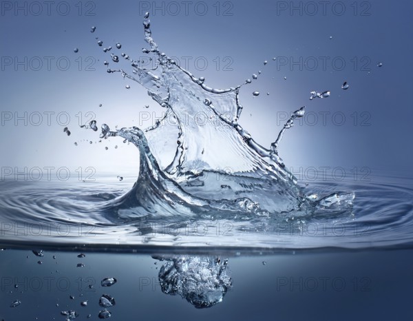 Water splash background backdrop fresh feeling, AI generated