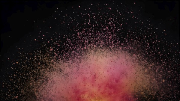Color dust explosion poster bursting with vibrant energy, abstract powder splash, festival inspiration, and colorful digital décor, AI generated