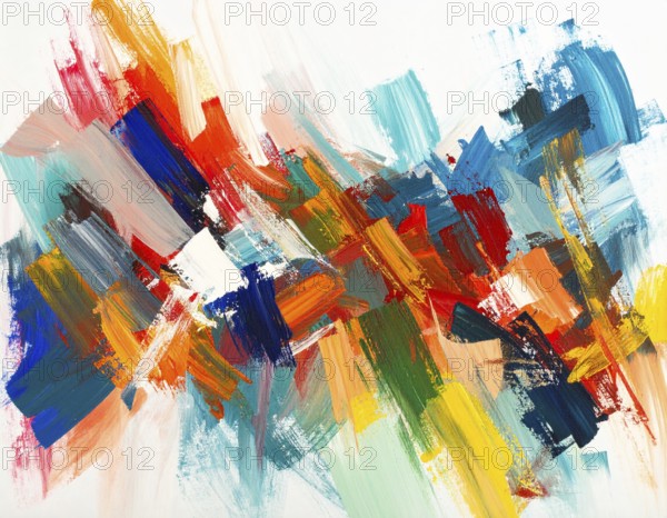 A striking brush strokes background combining painterly textures and expressive design, perfect for home and interior décor, AI generated