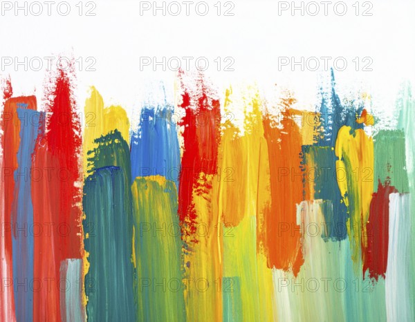 A striking brush strokes background combining painterly textures and expressive design, perfect for home and interior décor, AI generated