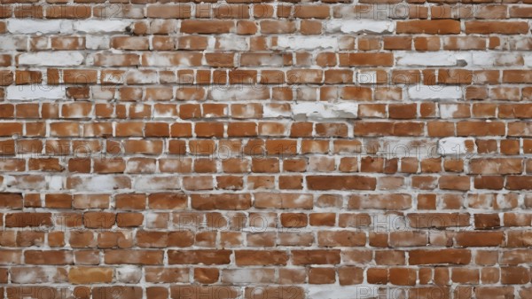 Rustic red brick wall poster print showcasing vintage industrial charm for modern loft, office, or home décor, AI generated