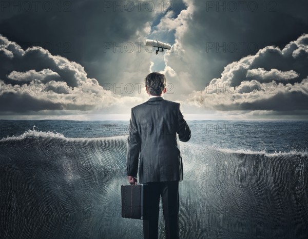 Purposefulness and risk concept, fighting fears. Business risk and professional strategy concept, AI generated