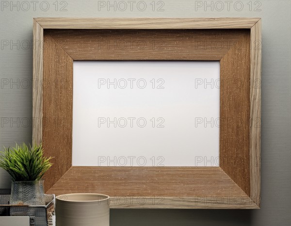 Empty frame with copy space for mockup and display design, AI generated