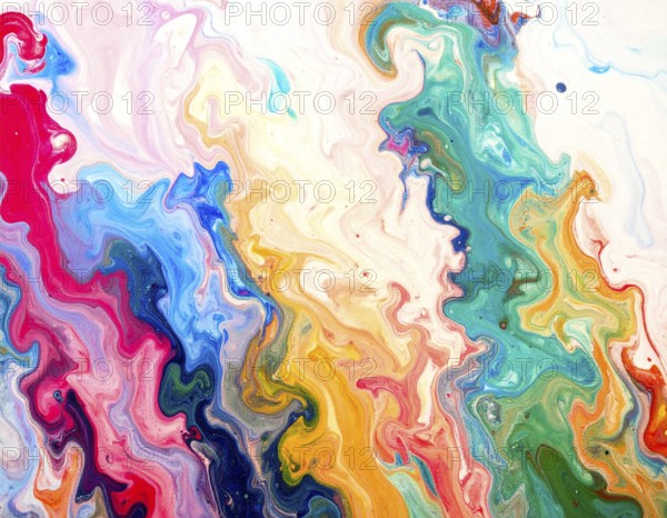 Colorfully painted background with vivid brush strokes and abstract design, symbolizing creativity, expression, and artistic inspiration, AI generated