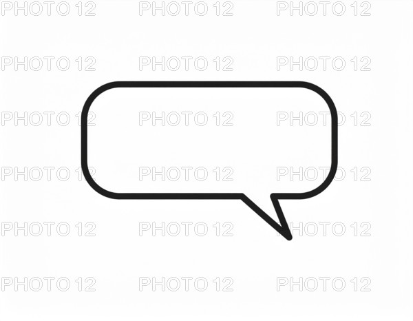 Speech bubble concept image symbolizing communication, dialogue, conversation, chat messages, and interactive digital expression, AI generated