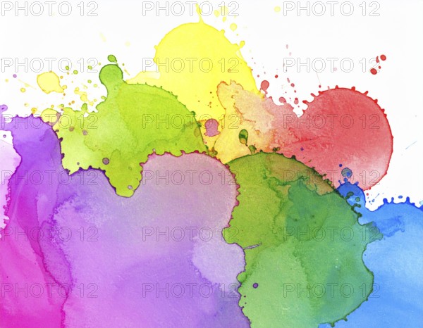 Colorfully painted background with vivid brush strokes and abstract design, symbolizing creativity, expression, and artistic inspiration, AI generated