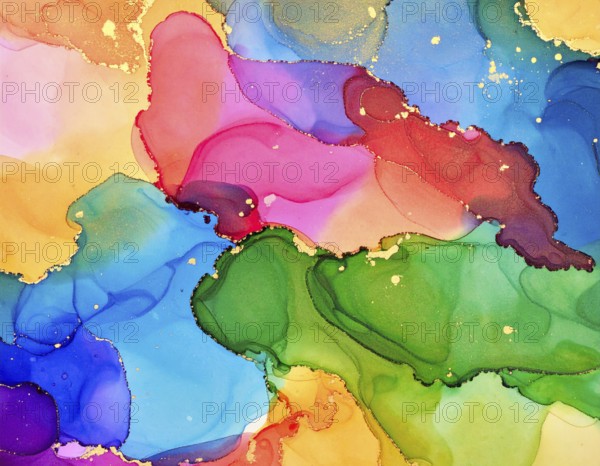 Colorfully painted background with vivid brush strokes and abstract design, symbolizing creativity, expression, and artistic inspiration, AI generated