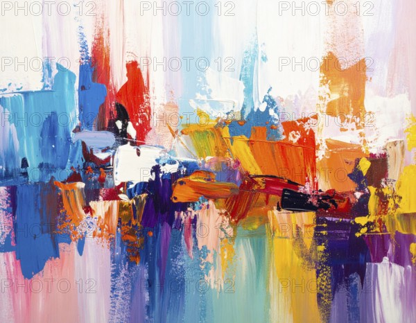 A striking brush strokes background combining painterly textures and expressive design, perfect for home and interior décor, AI generated