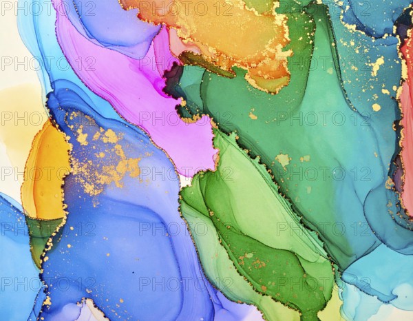 Colorfully painted background with vivid brush strokes and abstract design, symbolizing creativity, expression, and artistic inspiration, AI generated