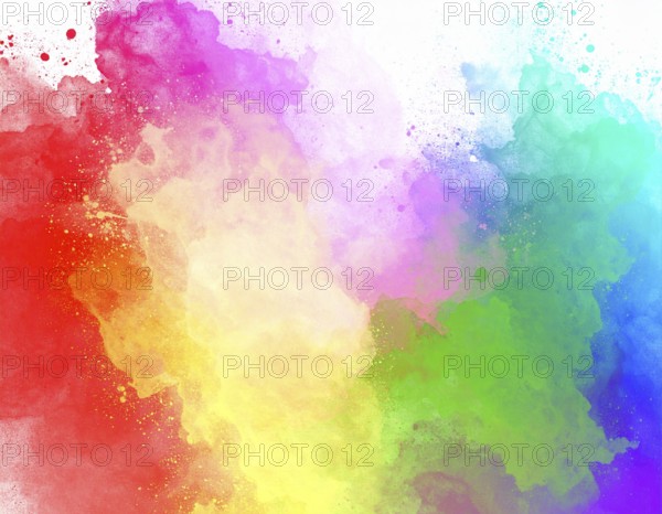 Colorfully painted background with vivid brush strokes and abstract design, symbolizing creativity, expression, and artistic inspiration, AI generated