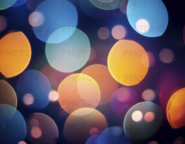 Blurred Abstract Background with Bokeh Lights. Abstract Modern Particle Wallpaper, AI generated