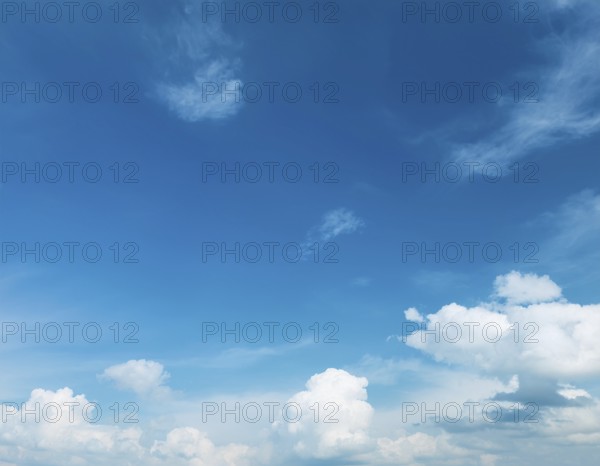 Clouds and blue sky cloudscape. Beautiful blue sky and clouds natural background, AI generated