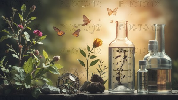 Molecular biology concepts. Biology science. AI generated image, ai